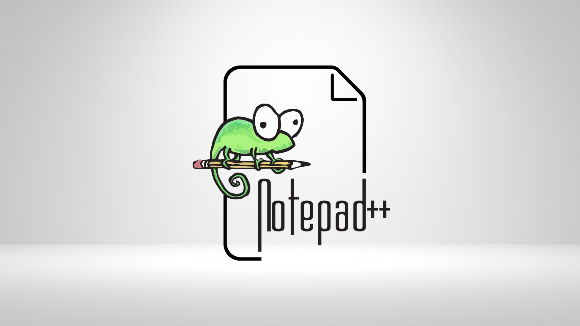 logo do notepad++ em destaque em fundo branco