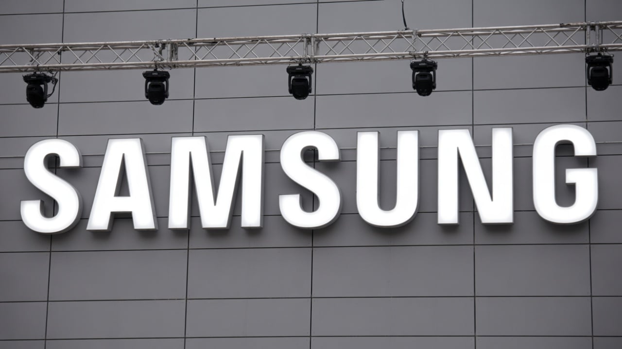 Samsung marca em parede