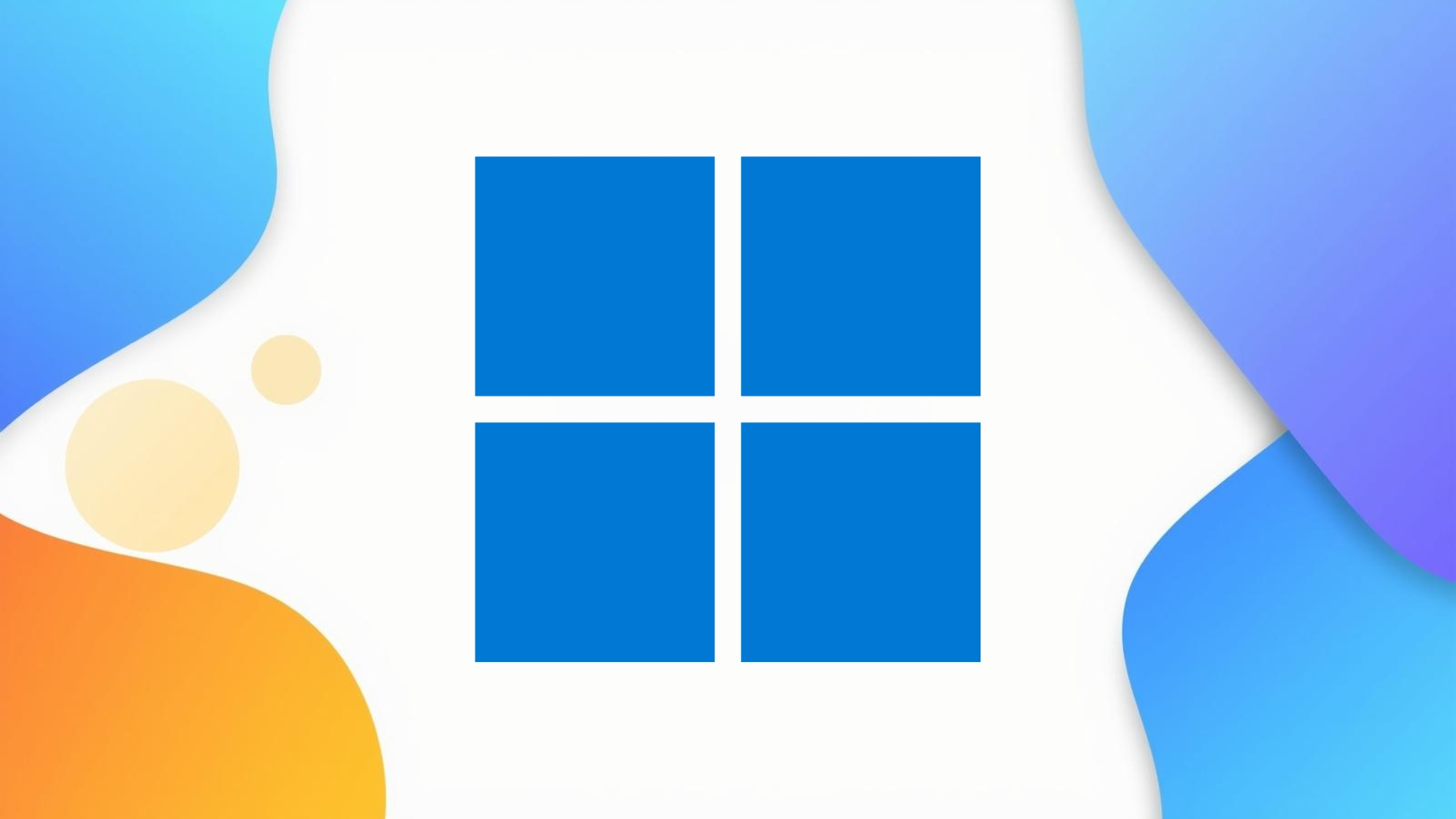 Windows logo em fundo colorido