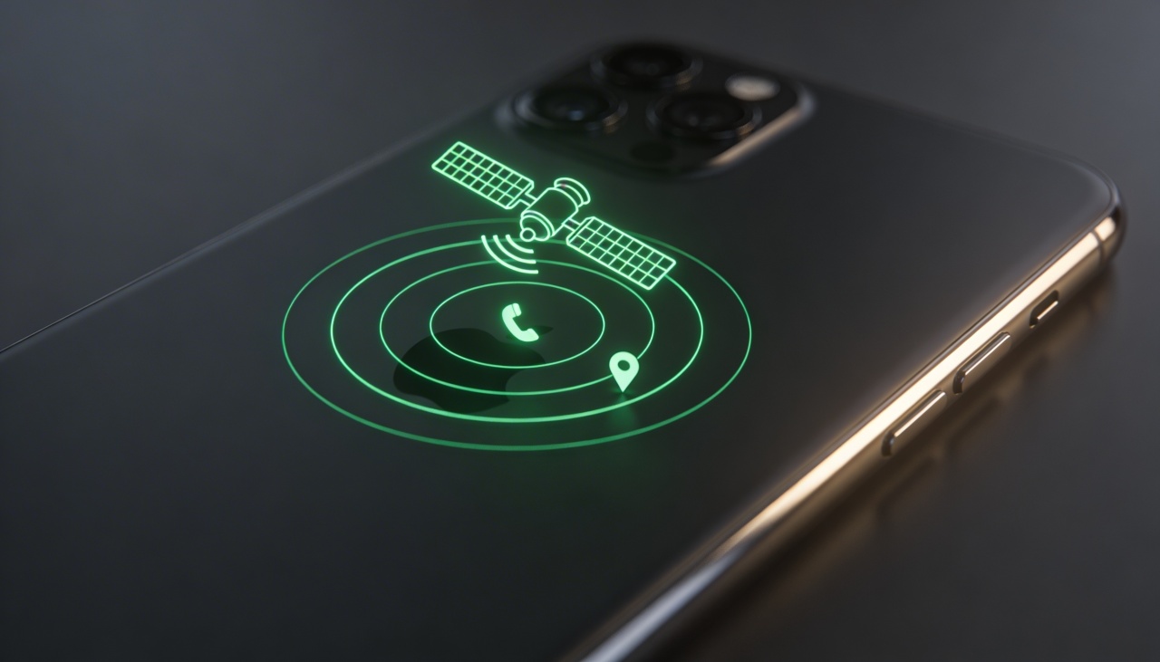 iPhone com imagem de satélite