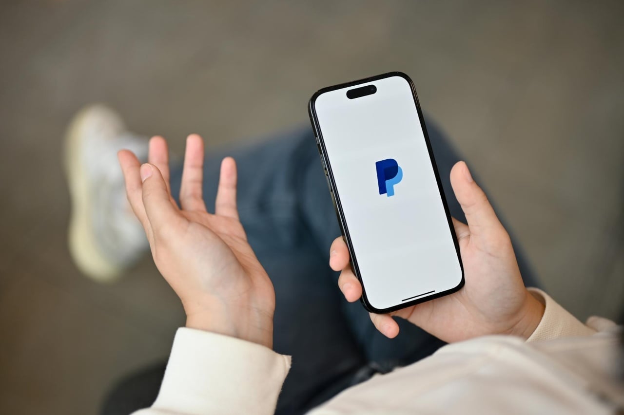 PayPal em app de smartphone