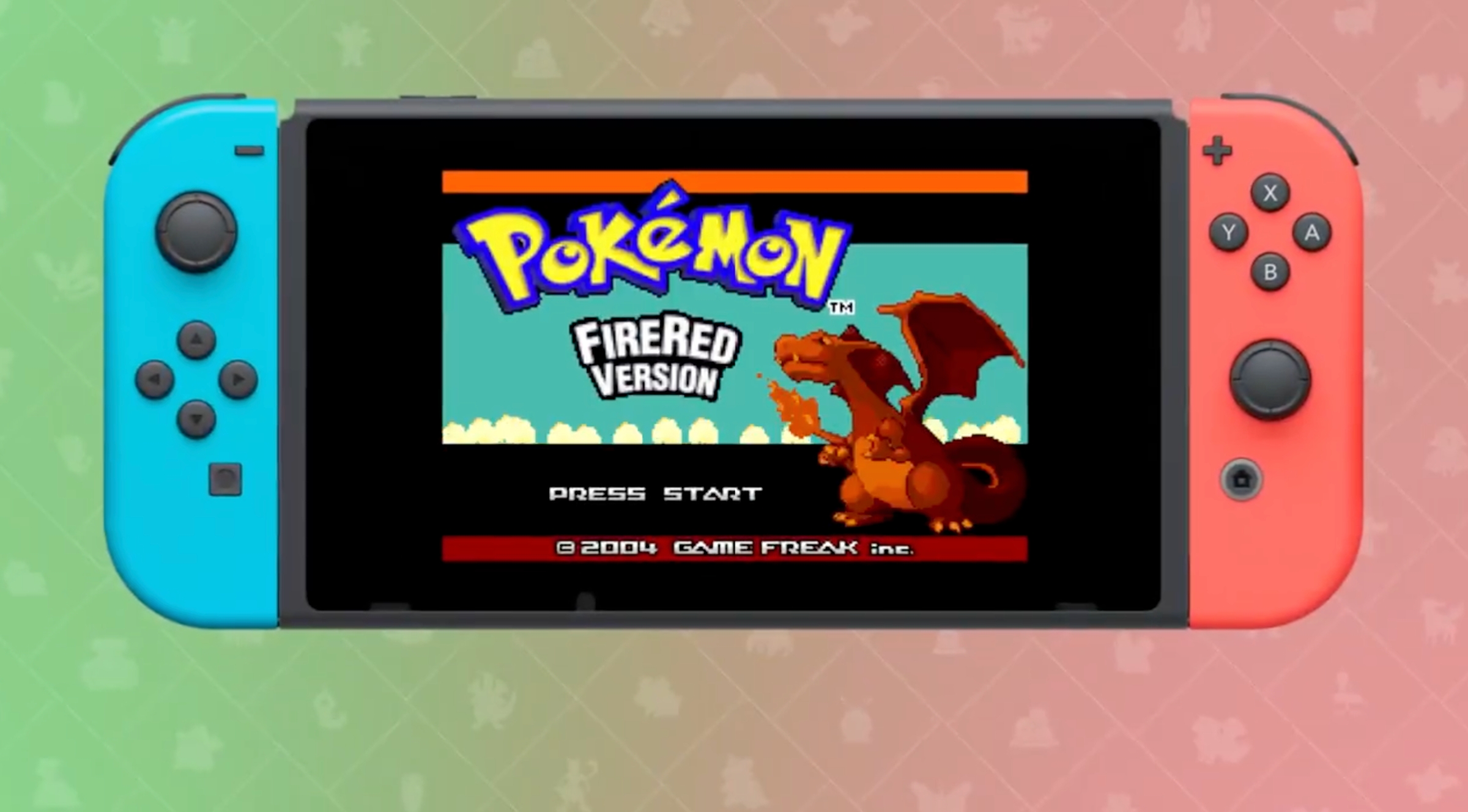 Pokemon na Switch com FireRed Version