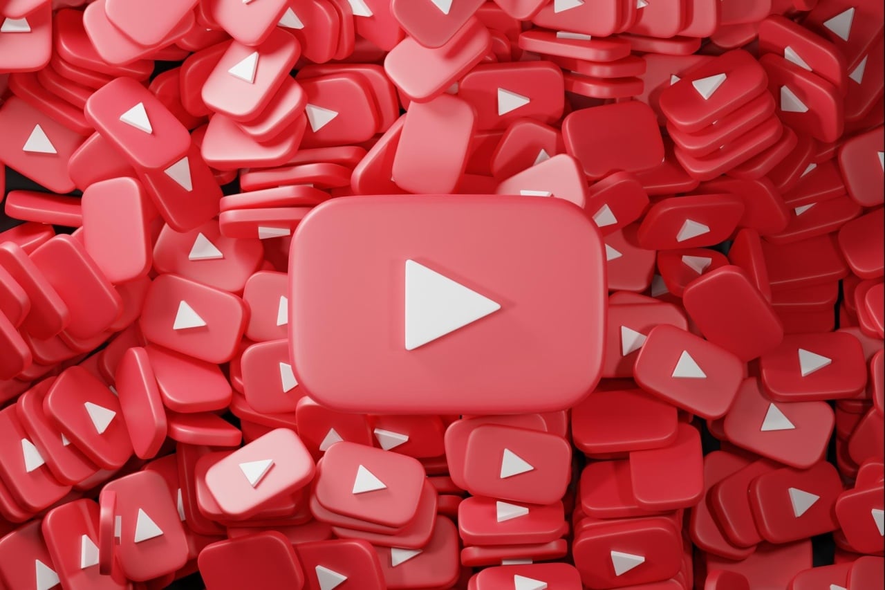 Youtube logo 3d