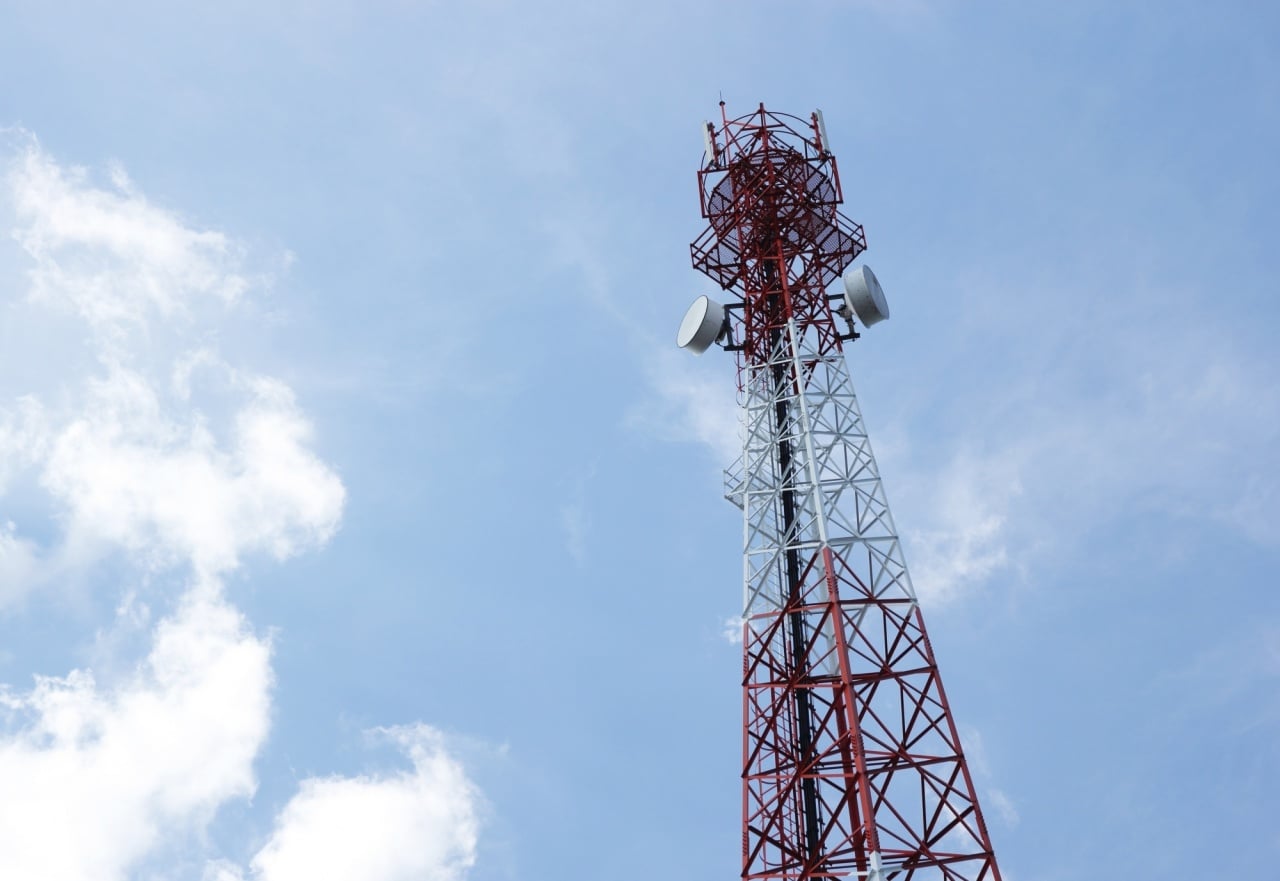 antena de ligação de dados móveis