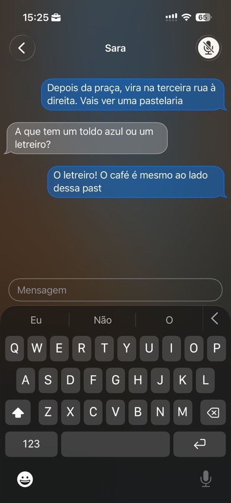 Chamada da NOS com RTT