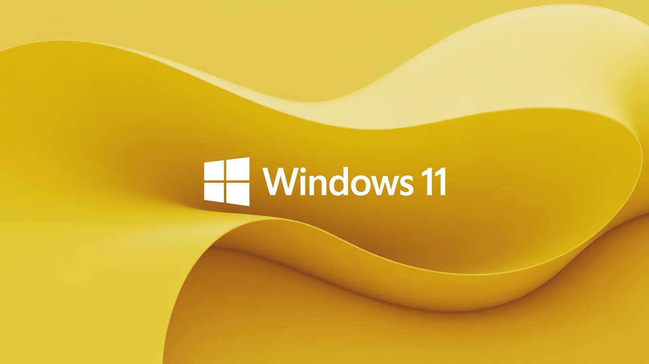 Windows 11 logo amarelo