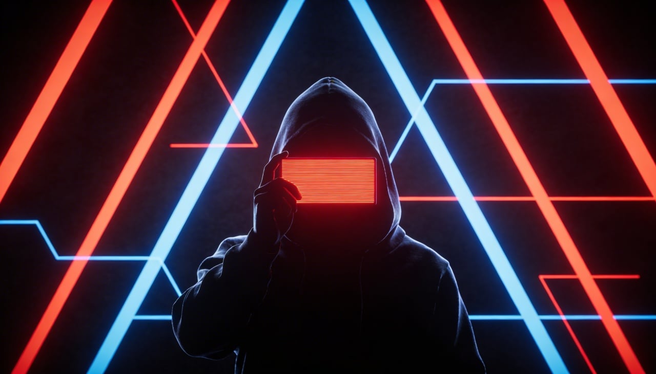 hacker em frente de smartphone