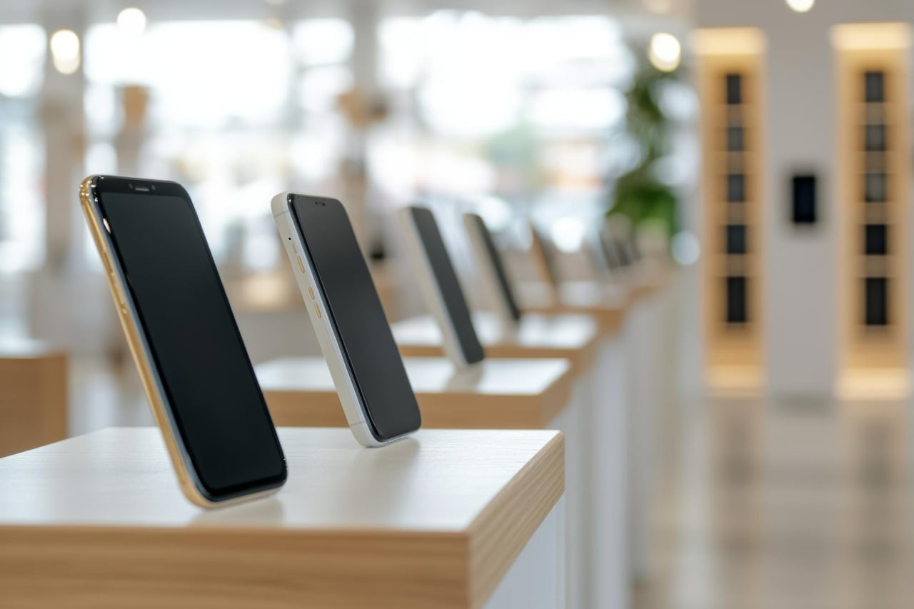 smartphones à venda em loja