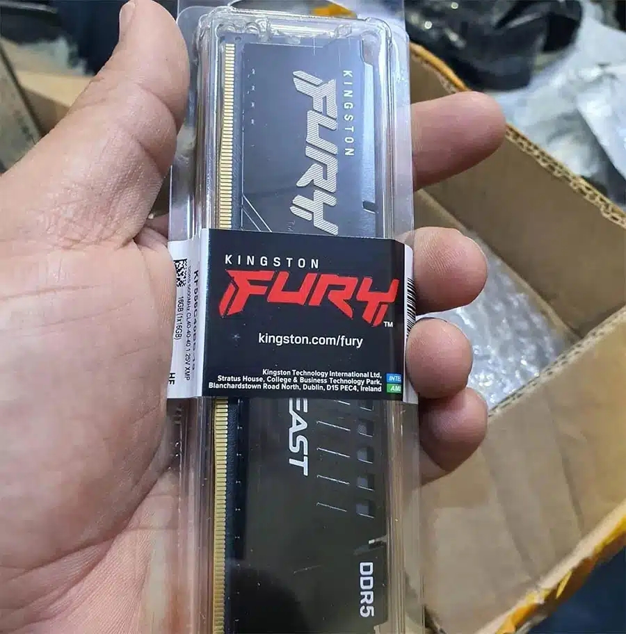 RAM recebida por utilizador da amzon