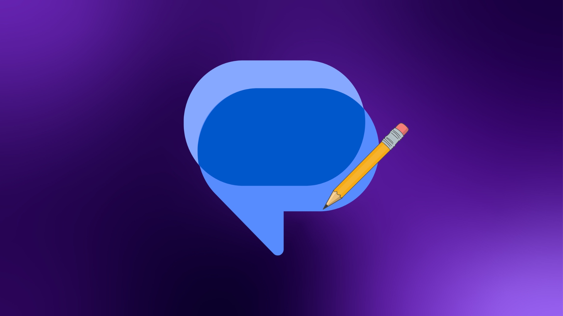 Mensagens da Google com lapis a editar