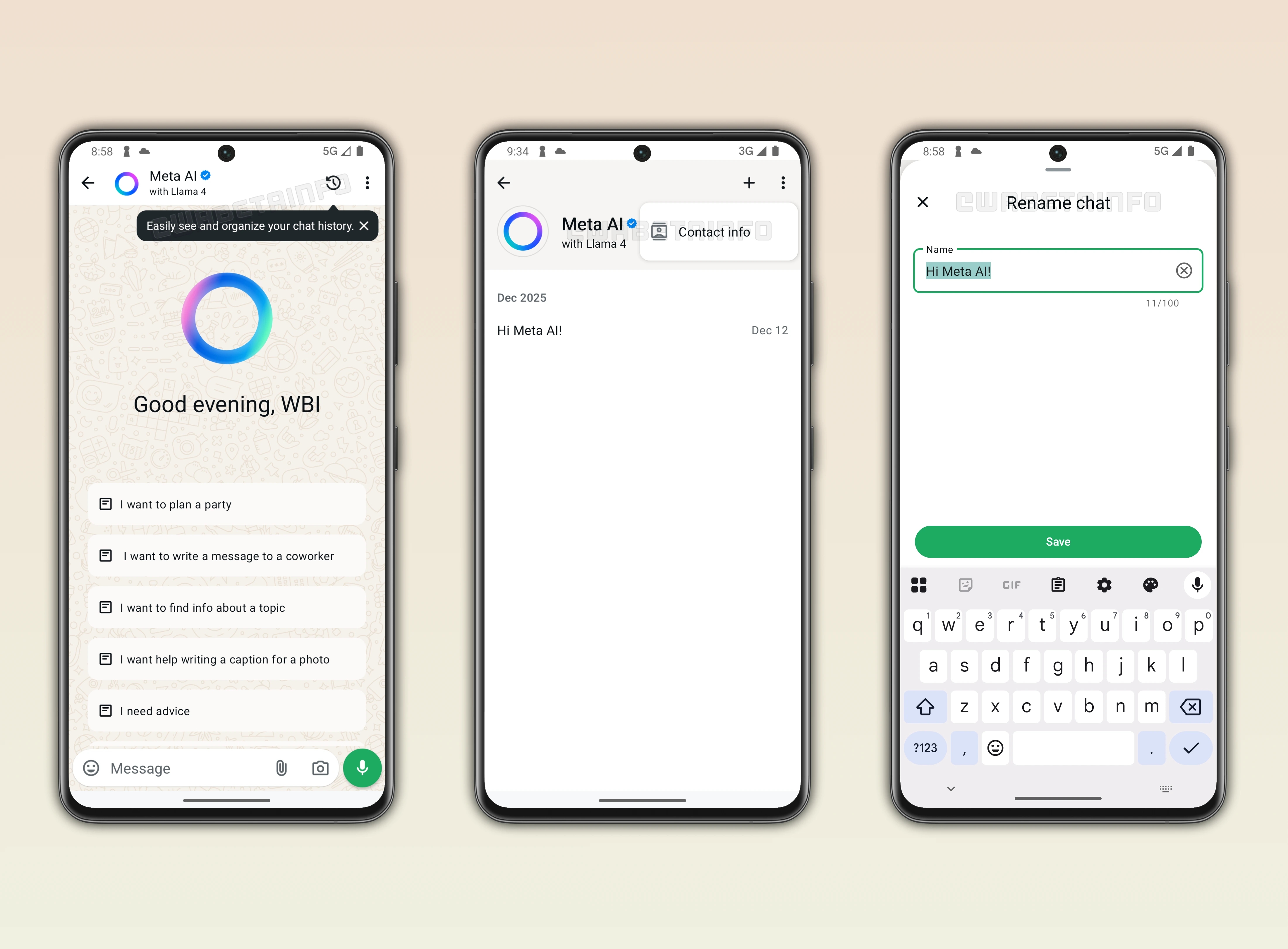whatsapp com análise de mensagens pela meta ai