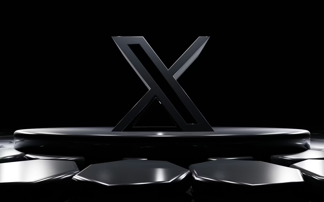 logo da x em 3d