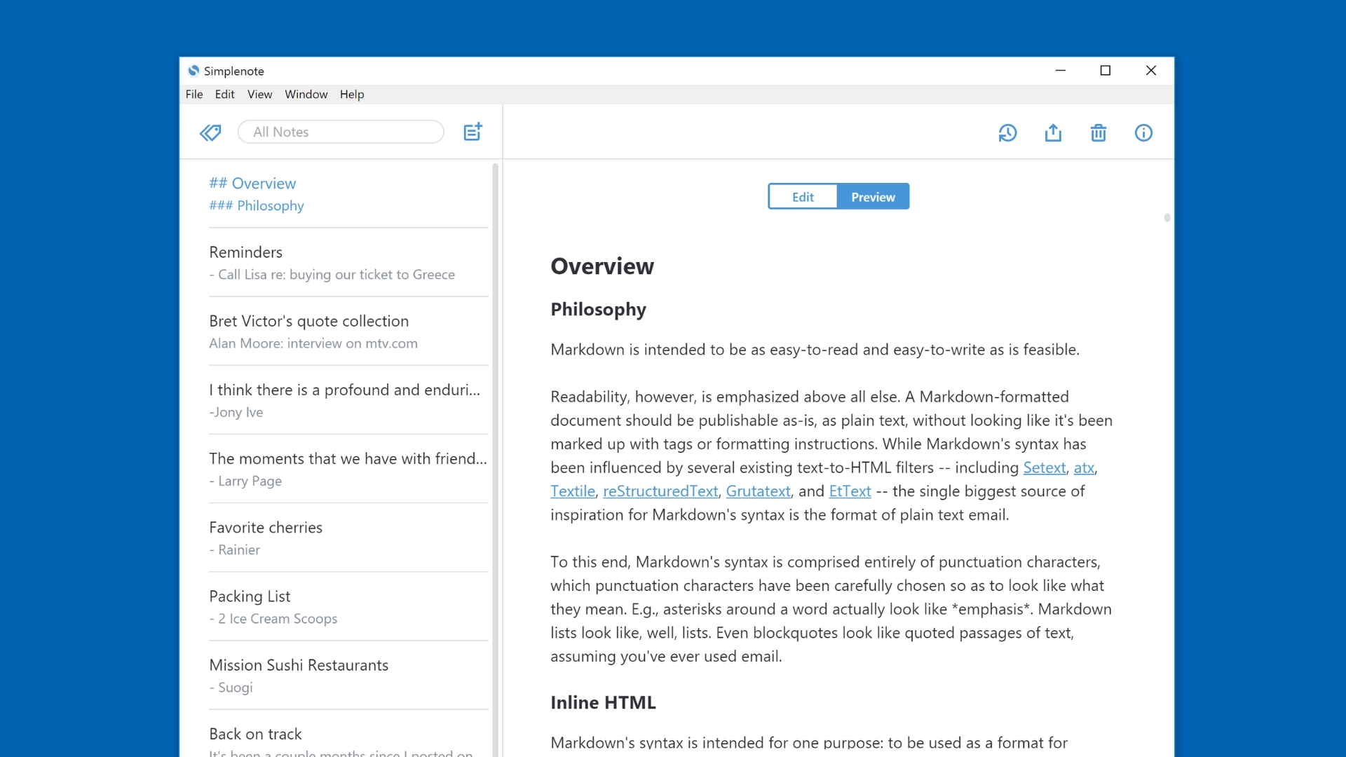 SimpleNote