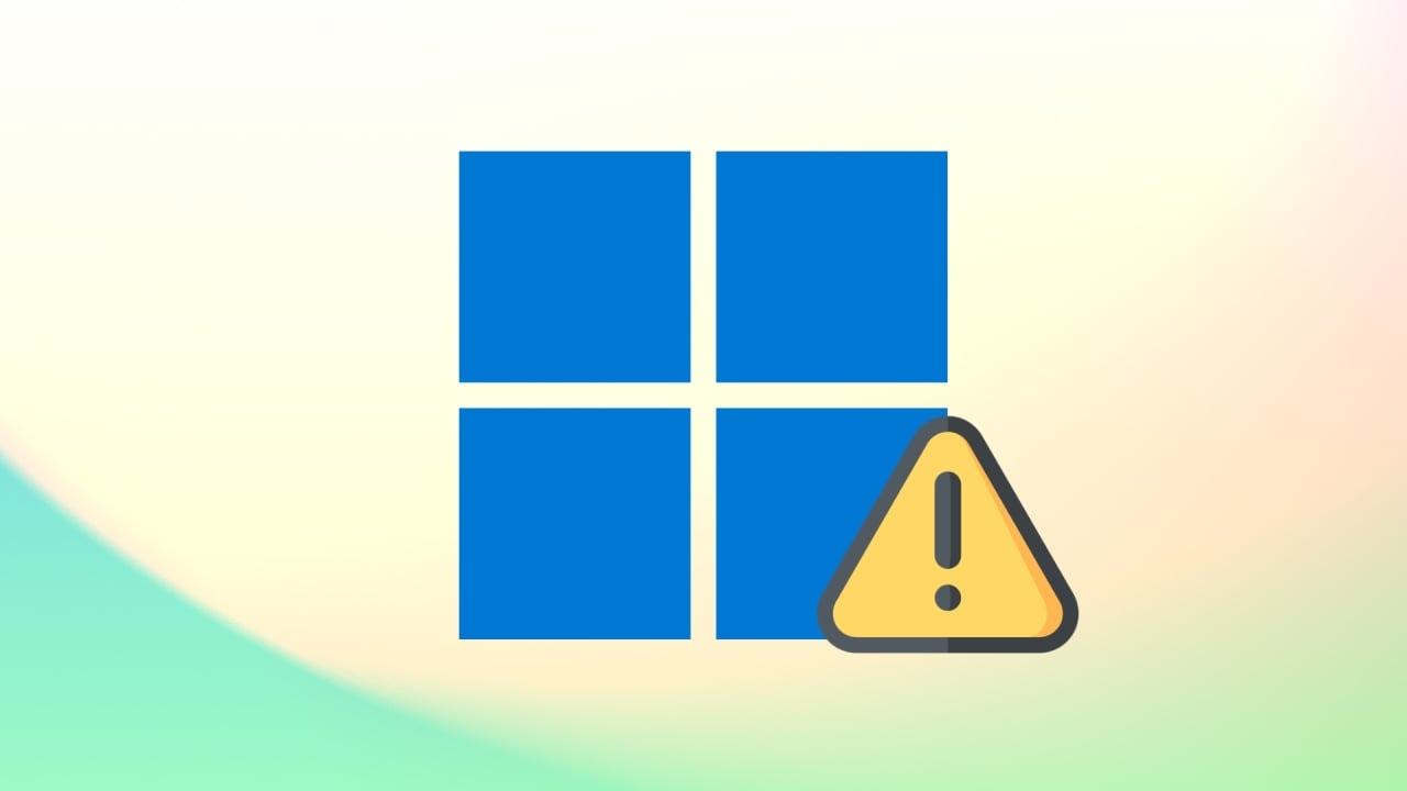 Windows 11 com sinal de alerta