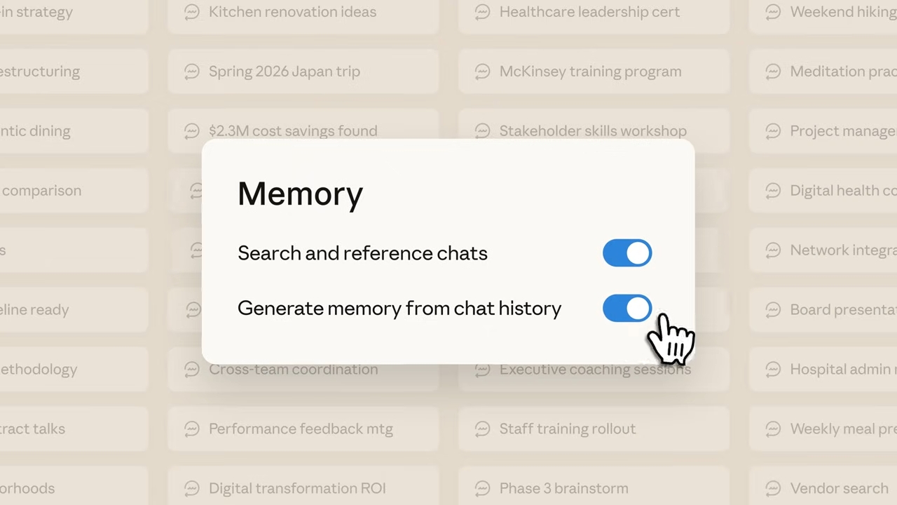 claude importar memória de outras plataformas