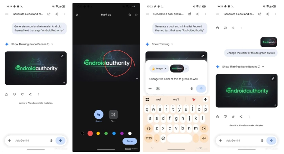 Gemini com novas edições de imagem
