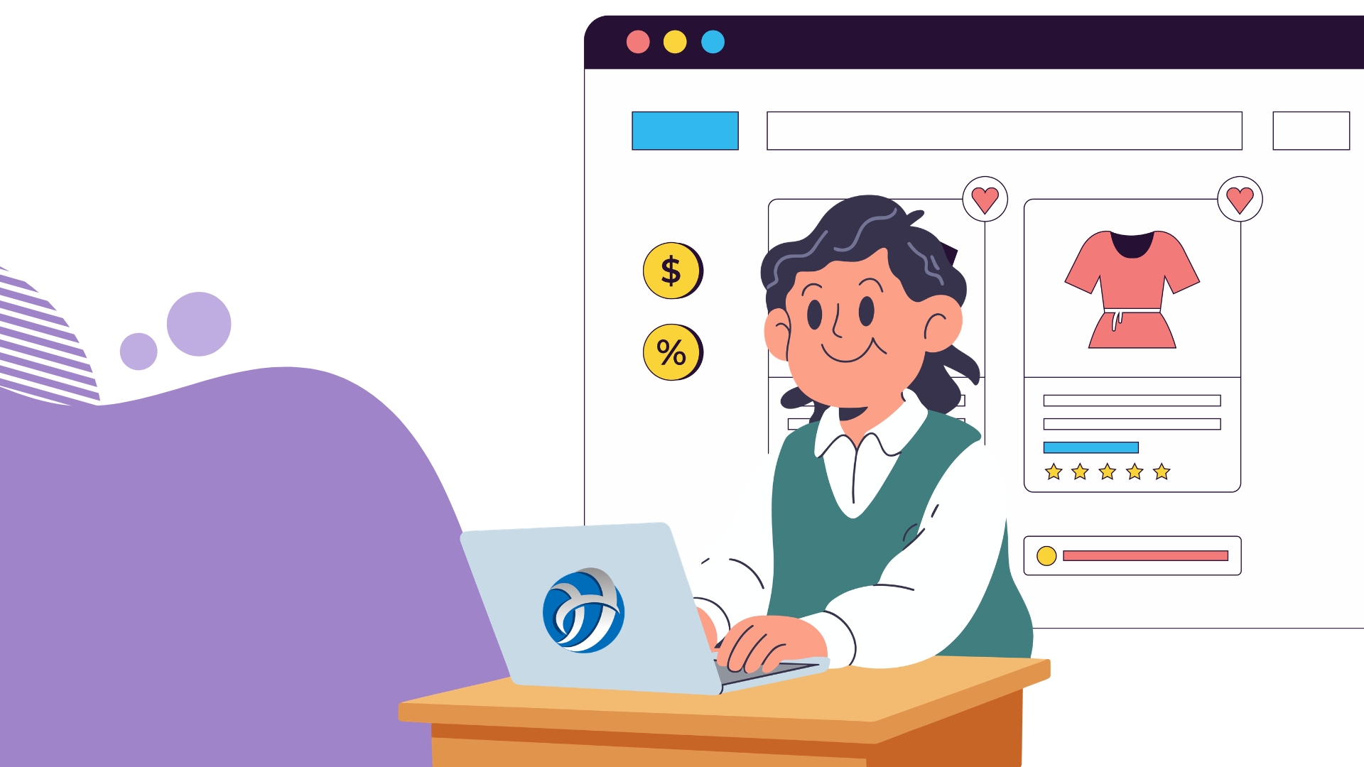 pessoa a usar computador para criar site