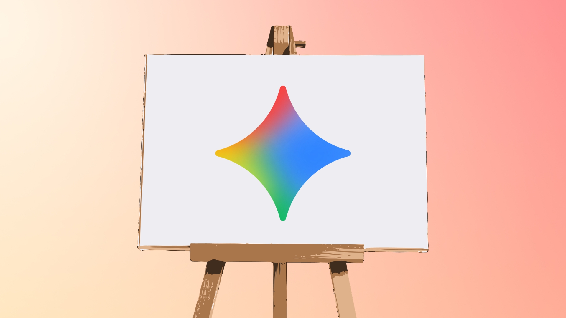 Gemini em quadro de pintura