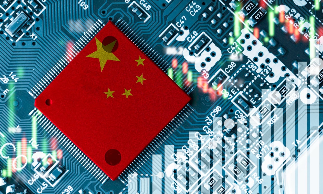 Chip com bandeira da China