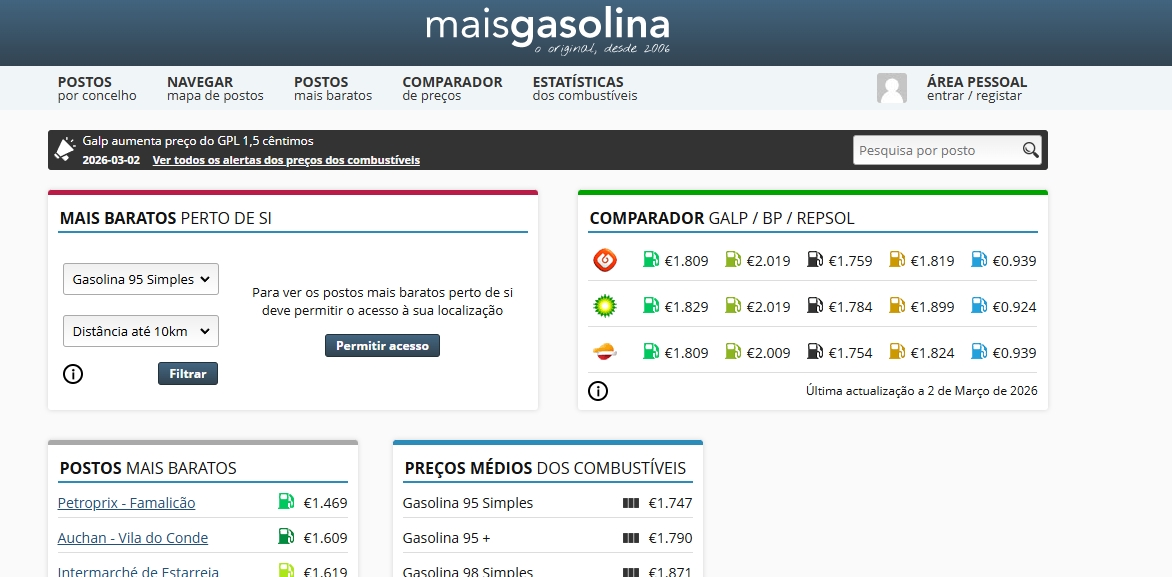 site do mais gasolina