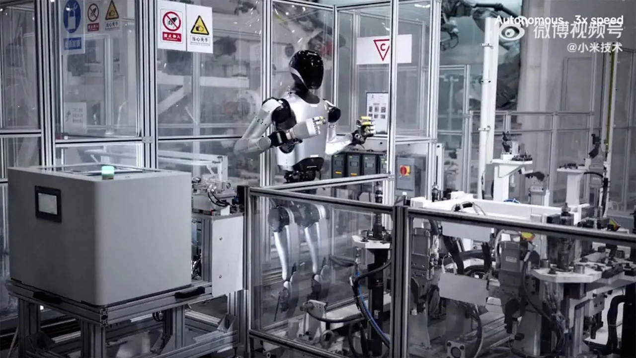 Robot da Xiaomi em fábrica