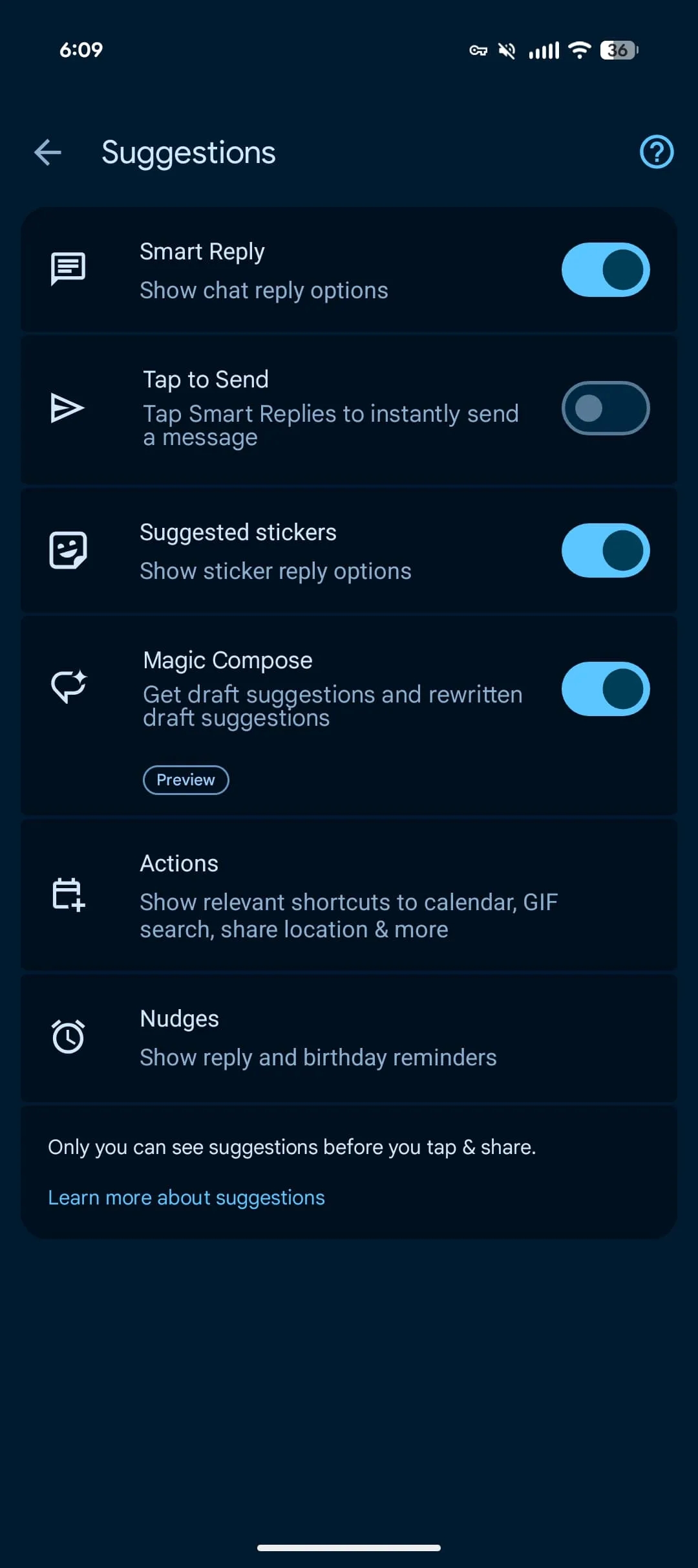 novas funcionalidades da app de mensagens da google
