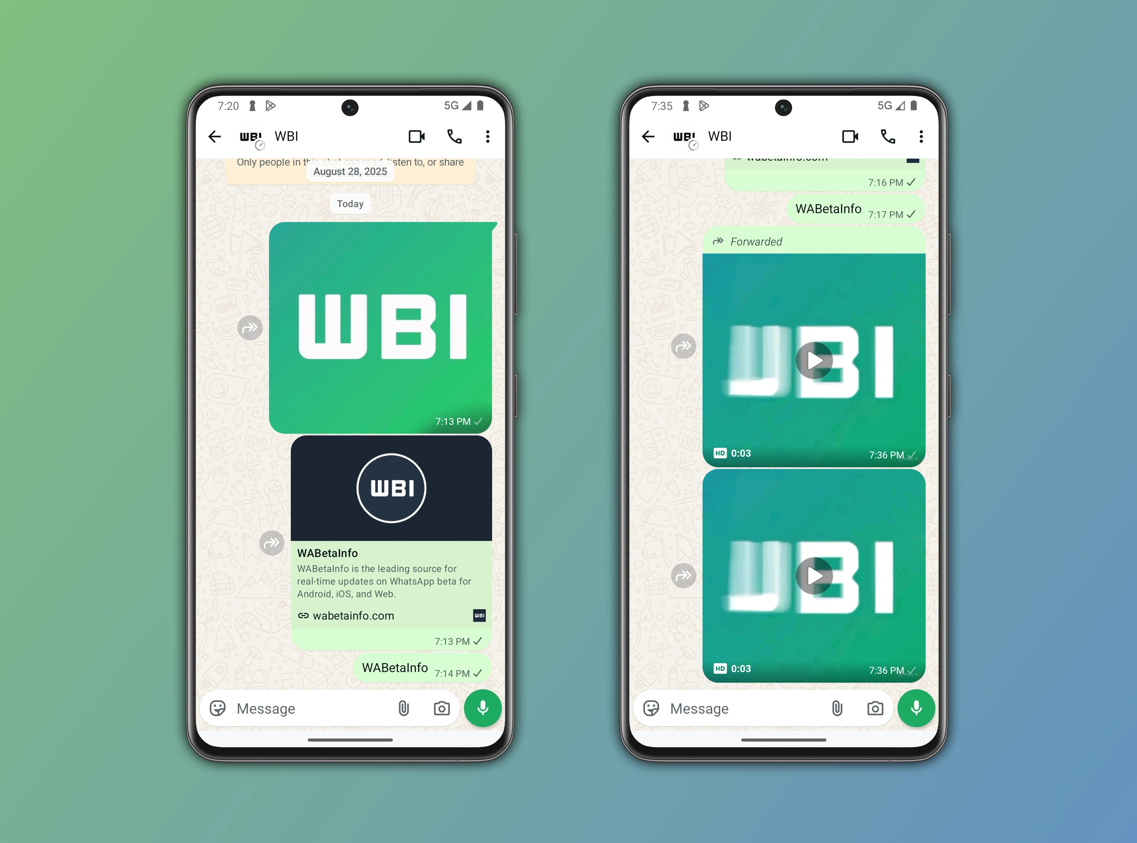 detalhes do novo design do whatsapp