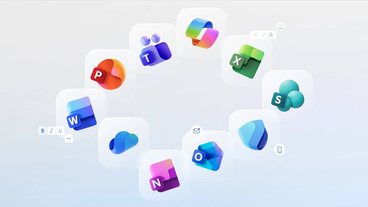 Microsoft Office novos icones