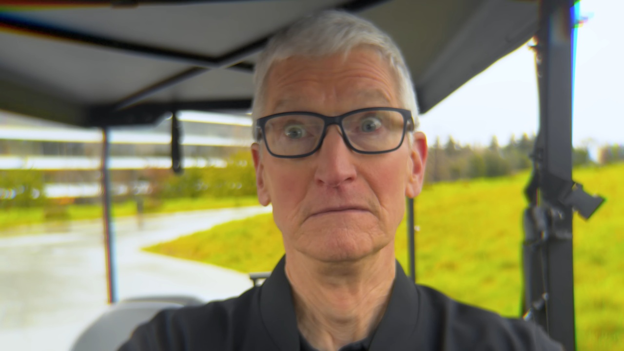 Tim Cook em trailer da Apple para evento de F1