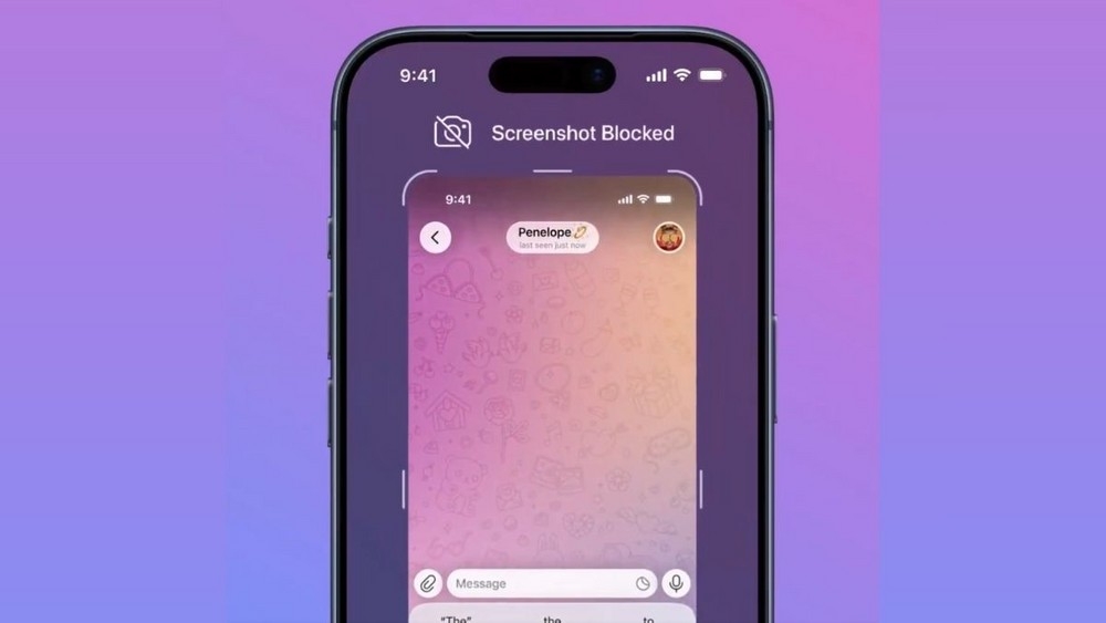 Bloqueio de captura de ecrã do telegram