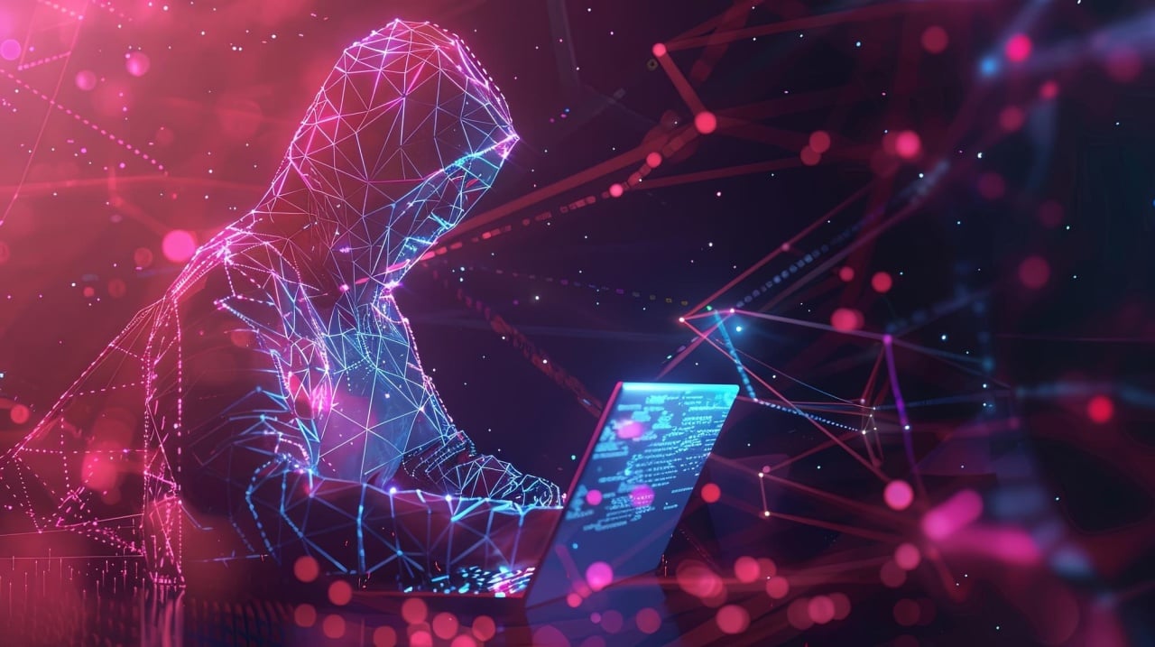 hacker em frente do computador