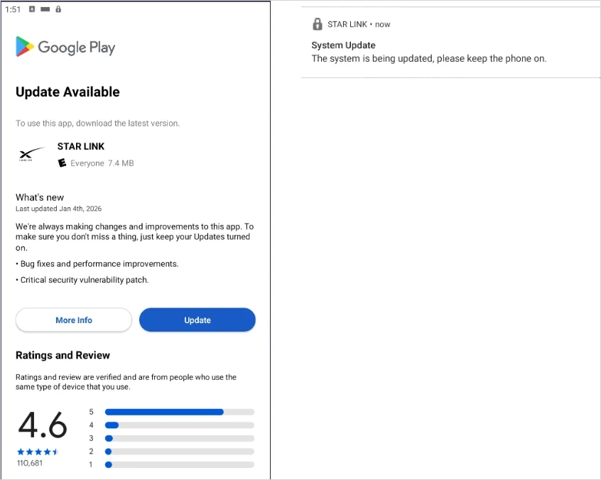 falsa aplicação do malware