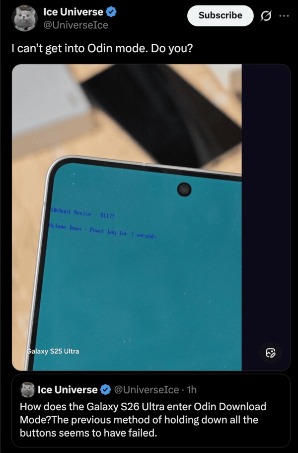 Odin mode na samsung