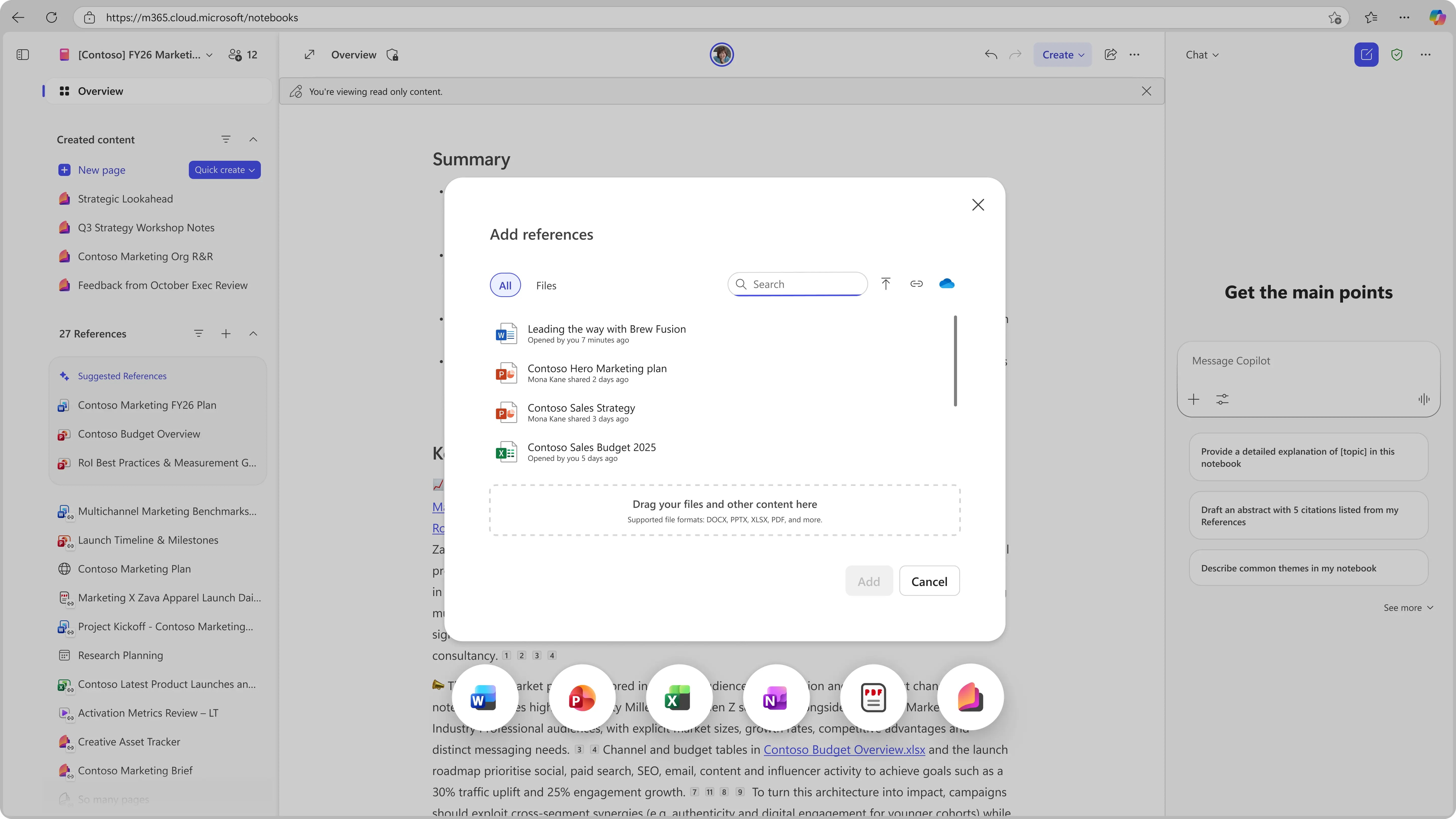 Copilot Notebook da Microsoft