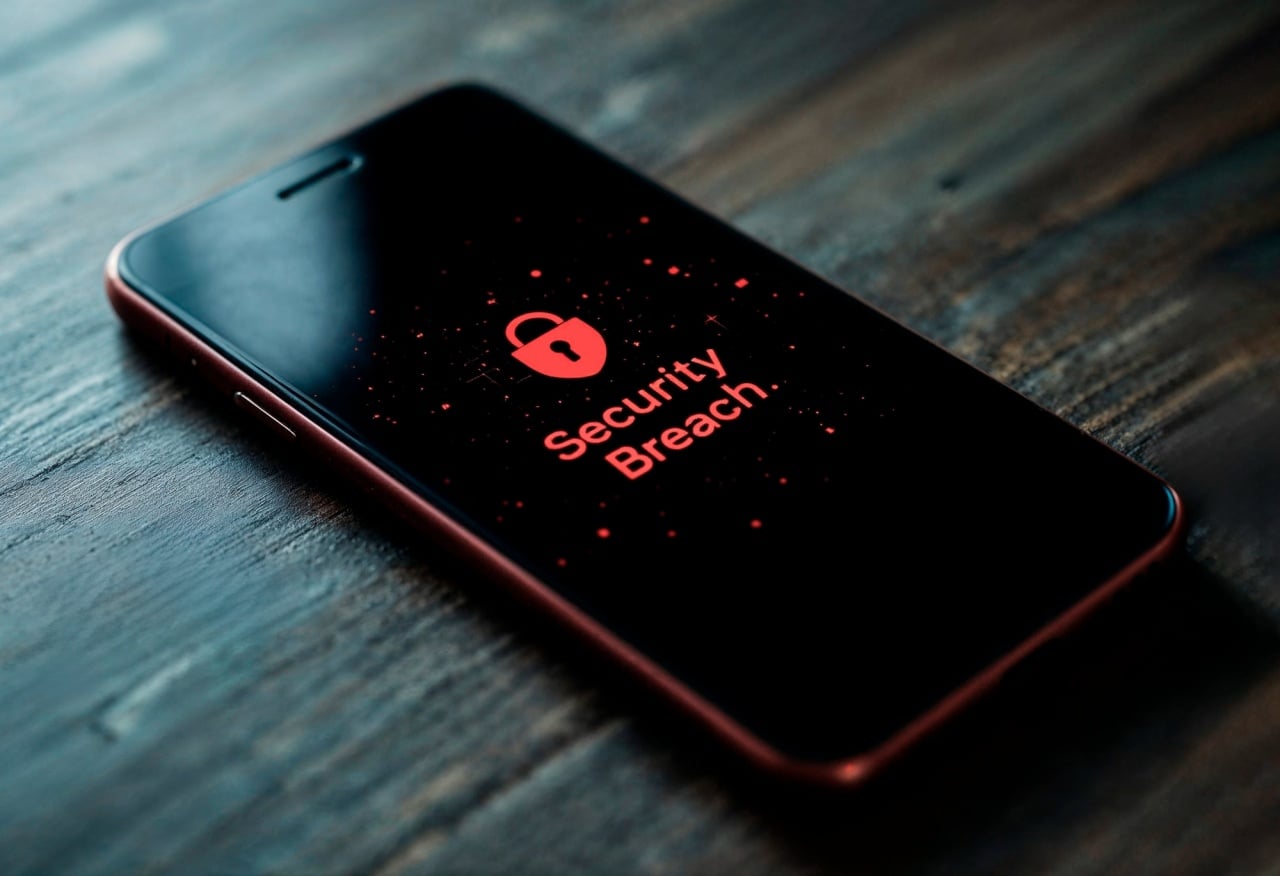 smartphone com falha de segurança