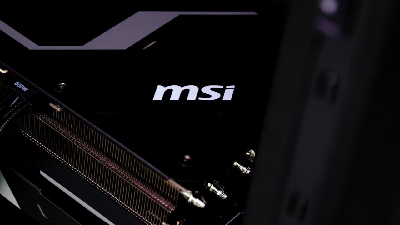 logo da MSI em placa gráfica
