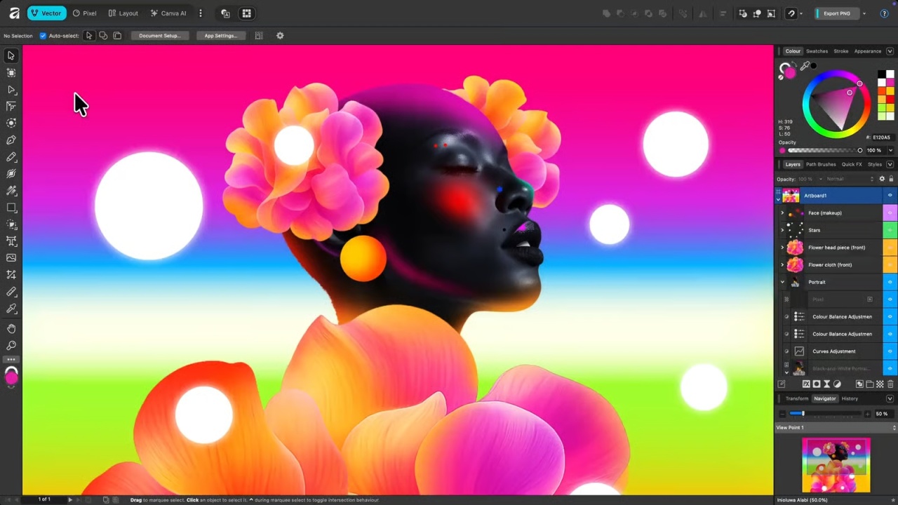 Affinity editor de imagens