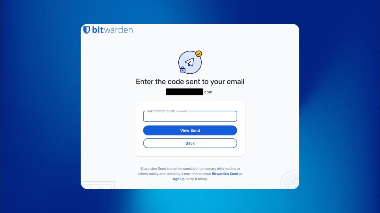 Bitwarden send com novo sistema de segurança