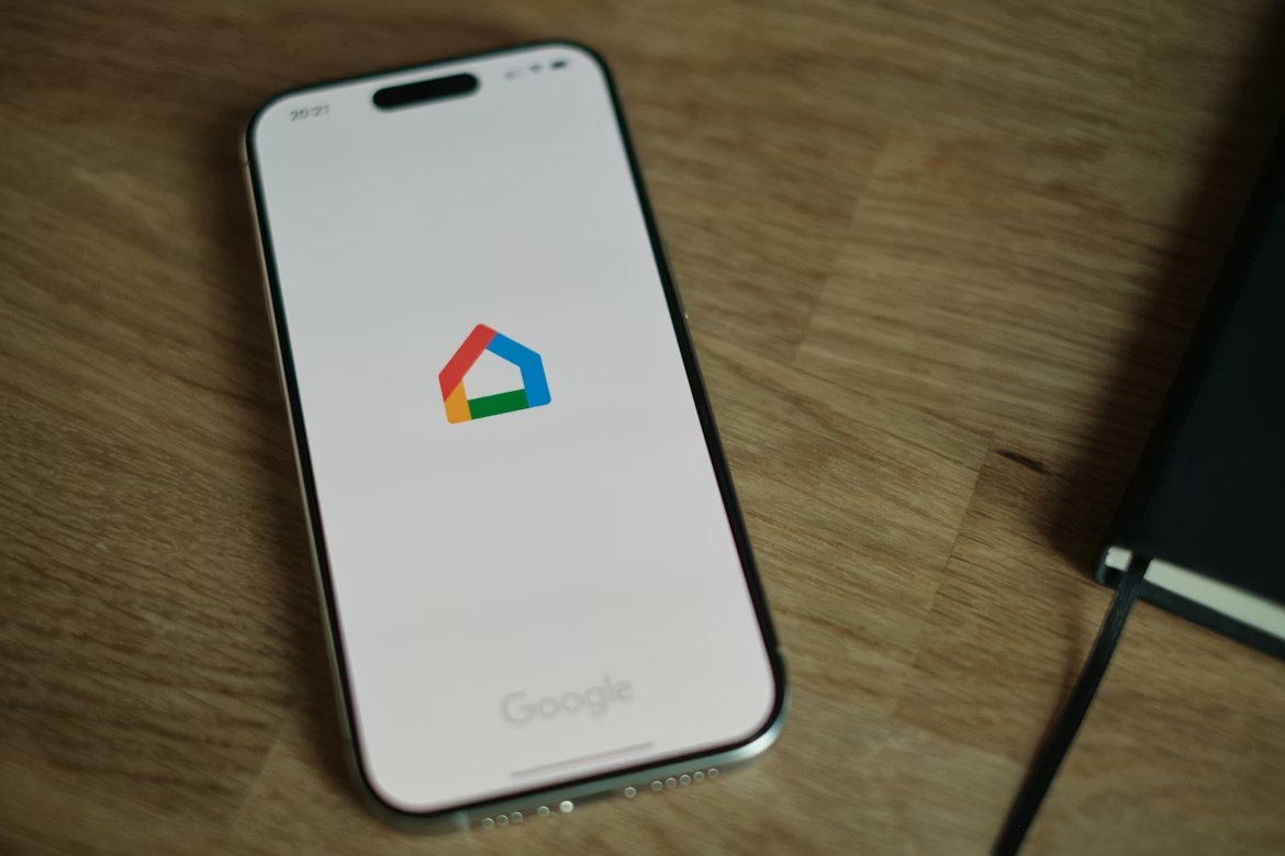 Google Home em app de smartphone