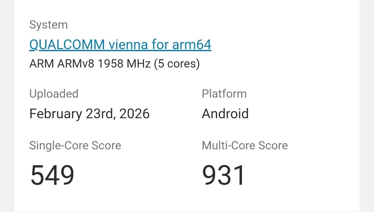 benchmark realizado ao novo dispositivo da Samsung com chip novo