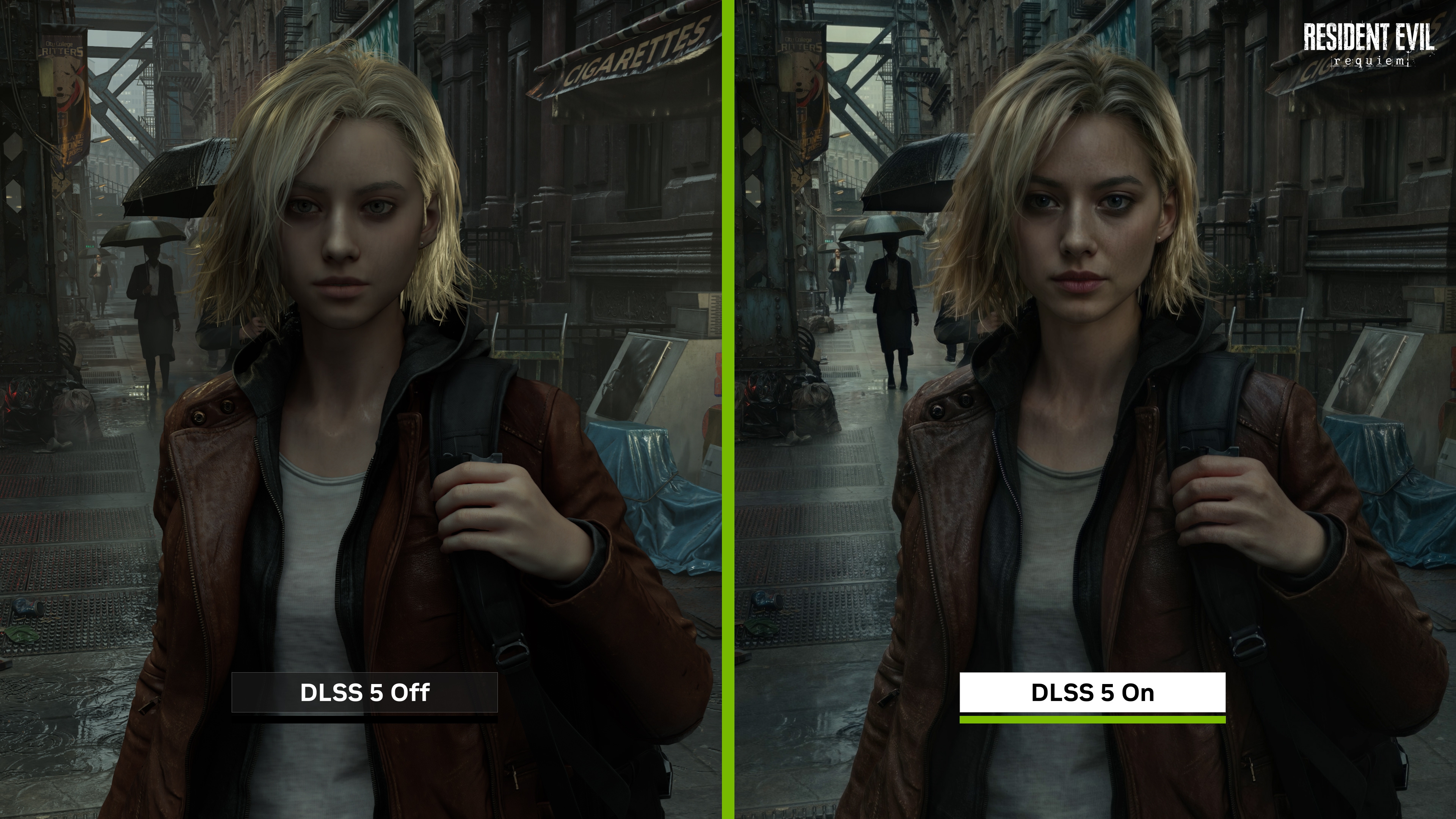 comparação do DLSS 5 on e off
