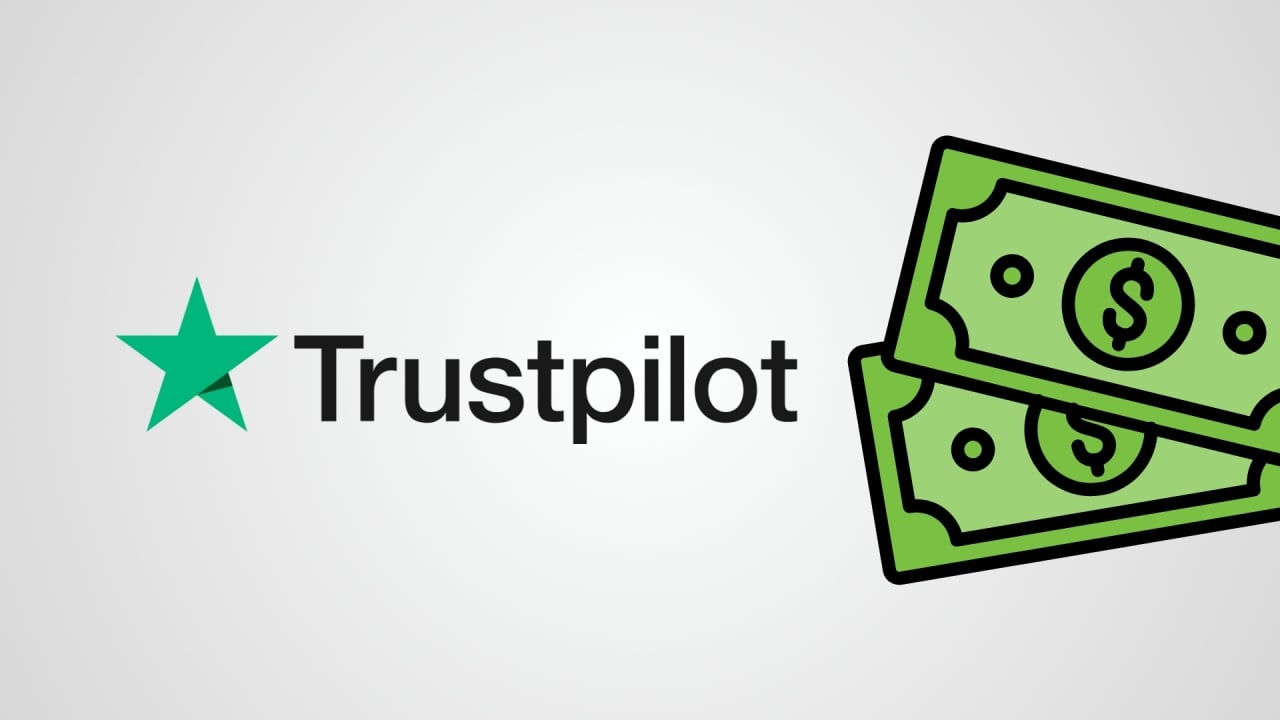 Trustpilot logo com dinheiro