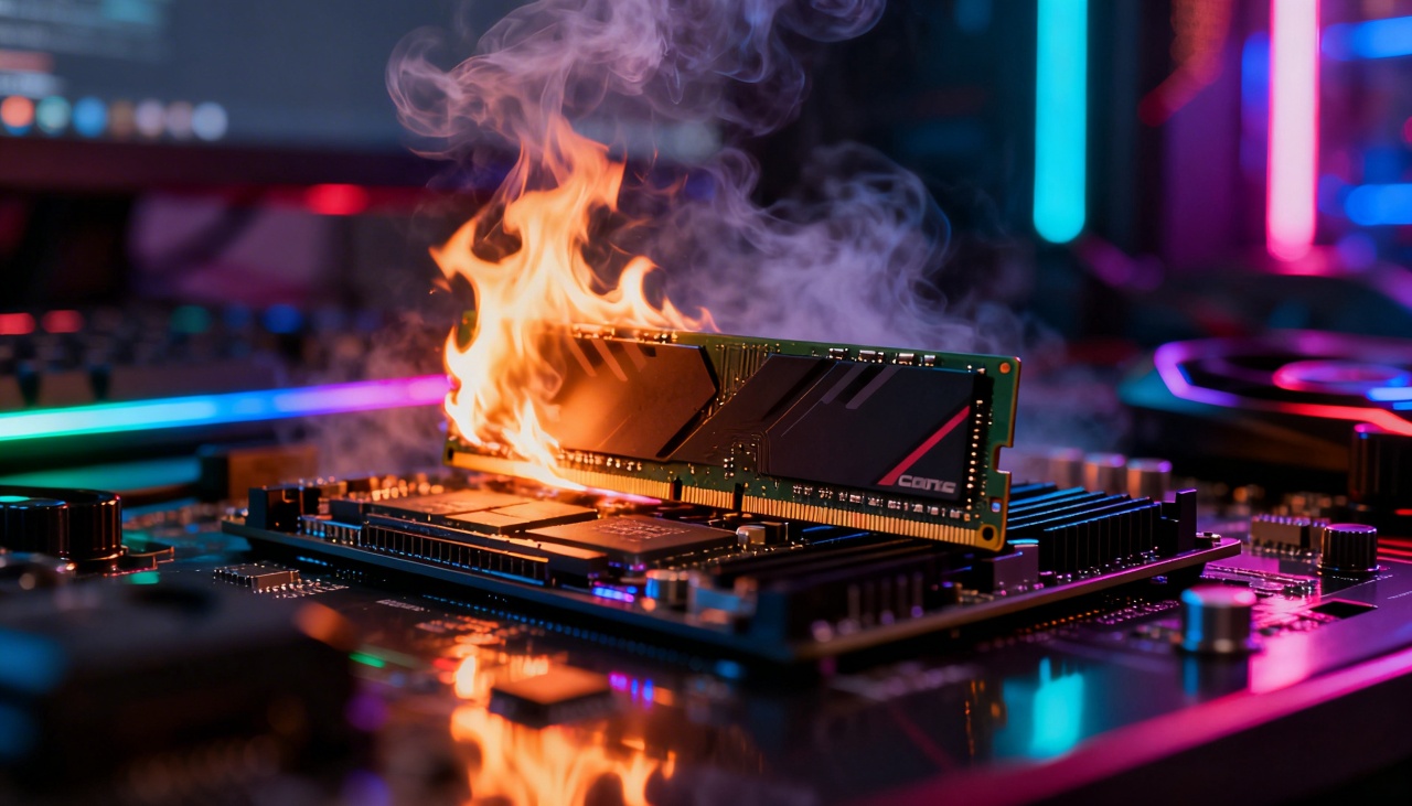 RAM de Computador em fogo
