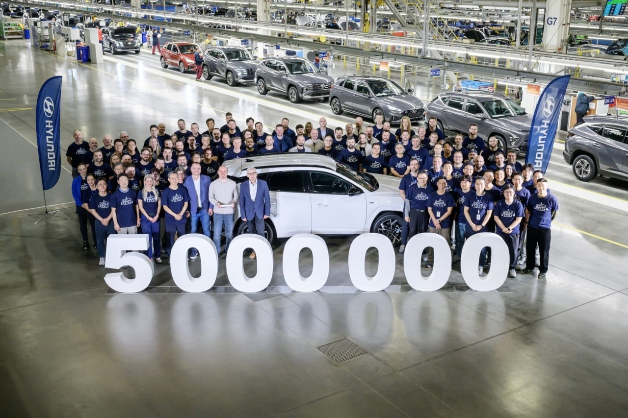 Hyundai 5 milhões de veículos fabricados em Nosovice