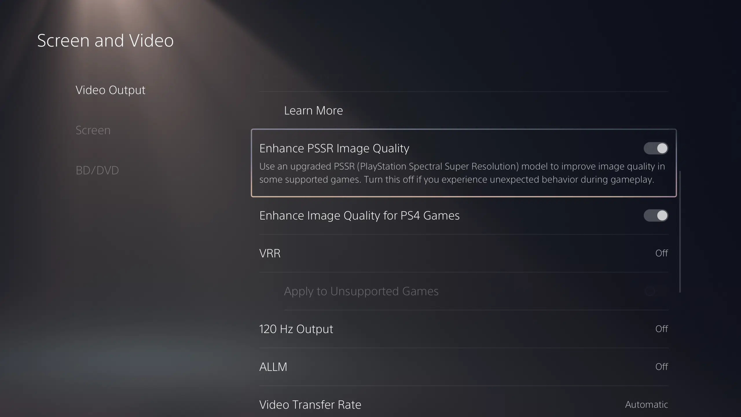 Playstation PSSR