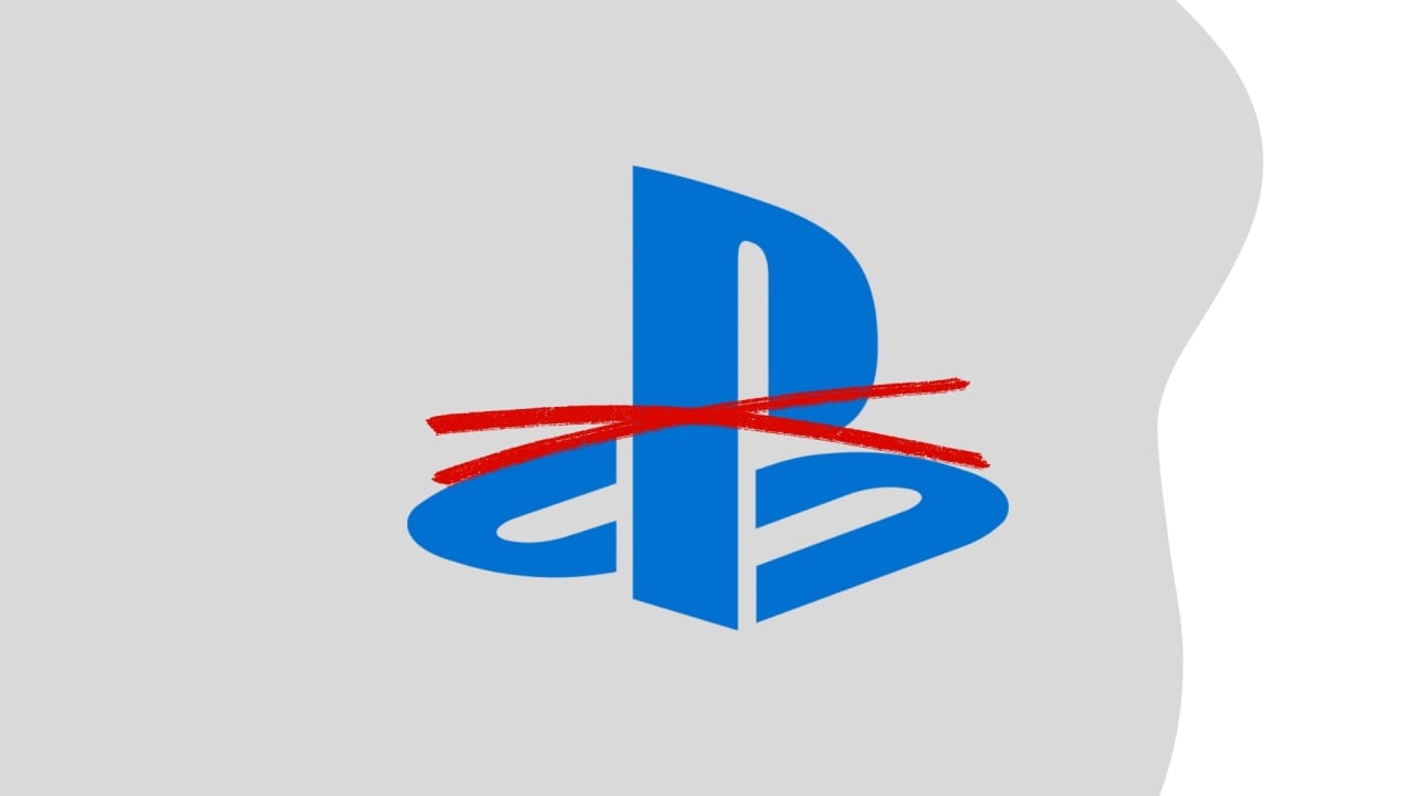 logo da playstation riscado