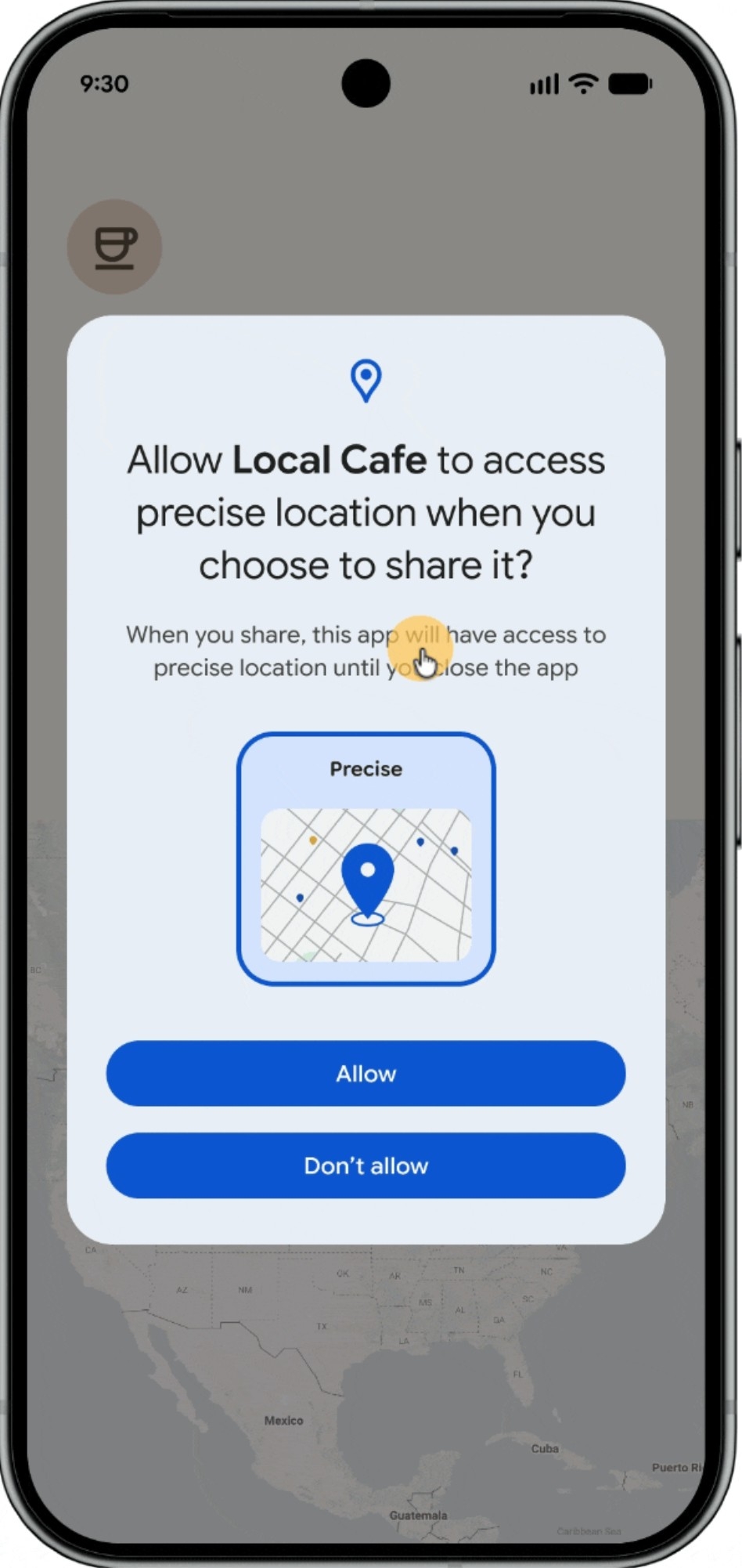 nova permissão do android 17