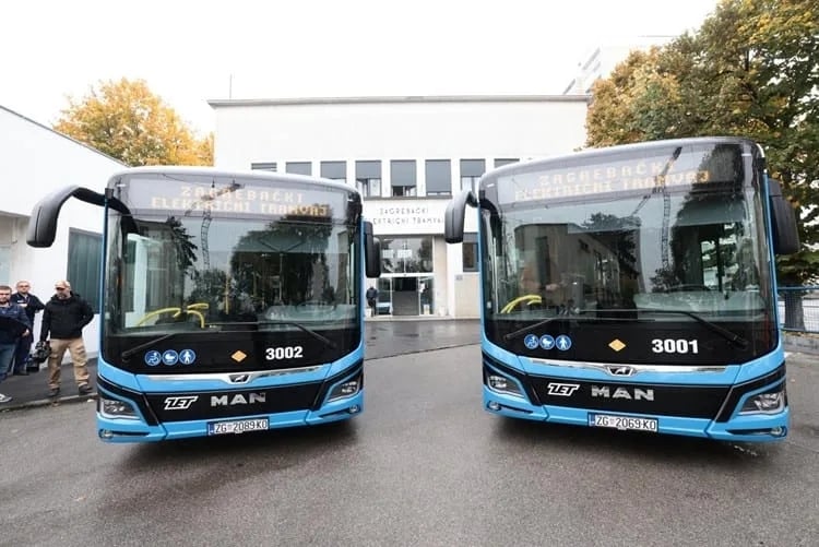 autocarros elétricos da croácia