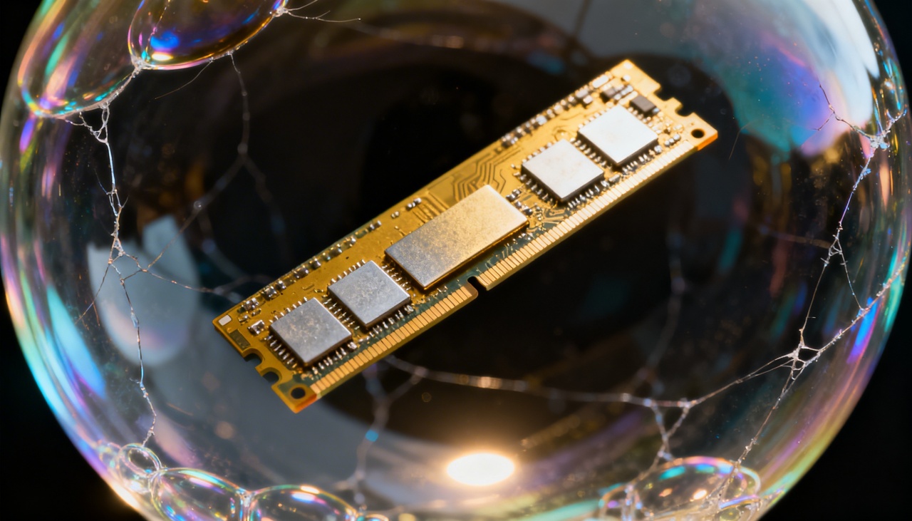 RAM de Computador dentro de uma bolha