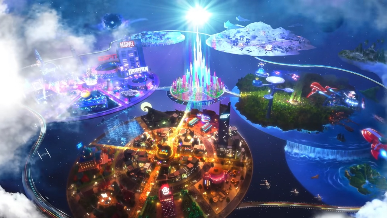 Fortnite com cidade da disney